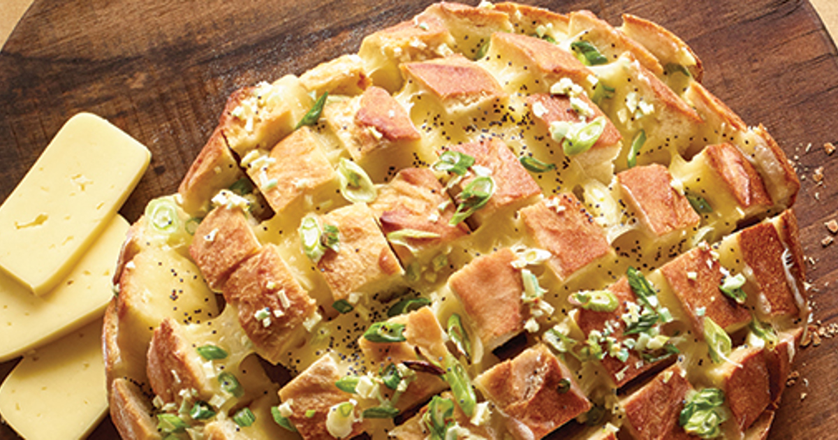 Onion Bloomin Bread with Arla® Smoked Havarti Cheese Arla Foods dairy product provides you