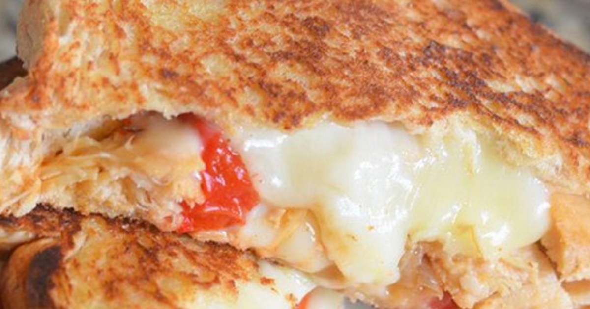 Havarti Chicken Fajita Grilled Cheese Sandwich Arla Foods dairy